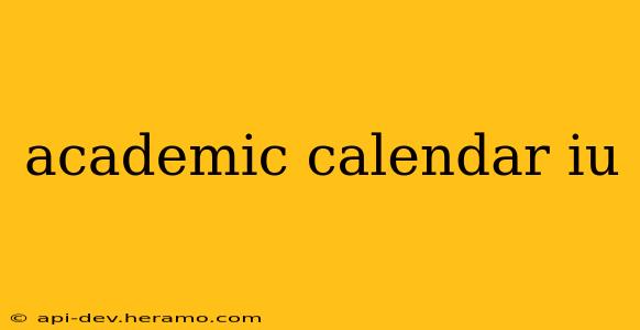 academic calendar iu