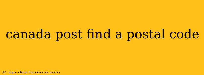 canada post find a postal code