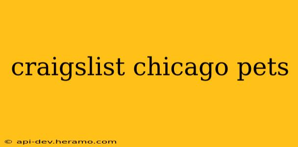 craigslist chicago pets