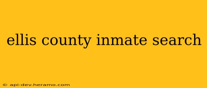 ellis county inmate search