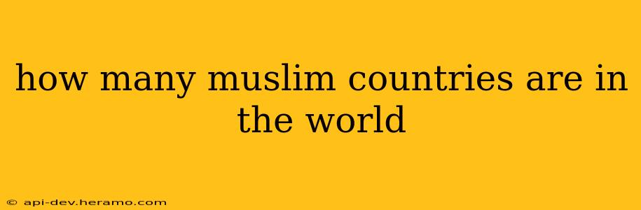how many muslim countries are in the world