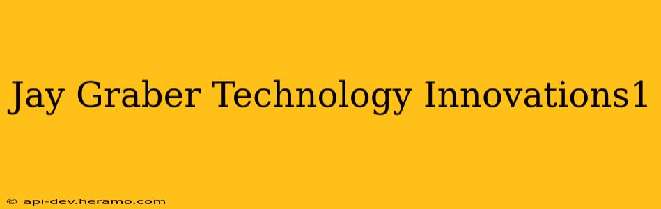 Jay Graber Technology Innovations1