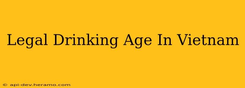 Legal Drinking Age In Vietnam