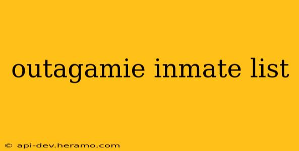 outagamie inmate list